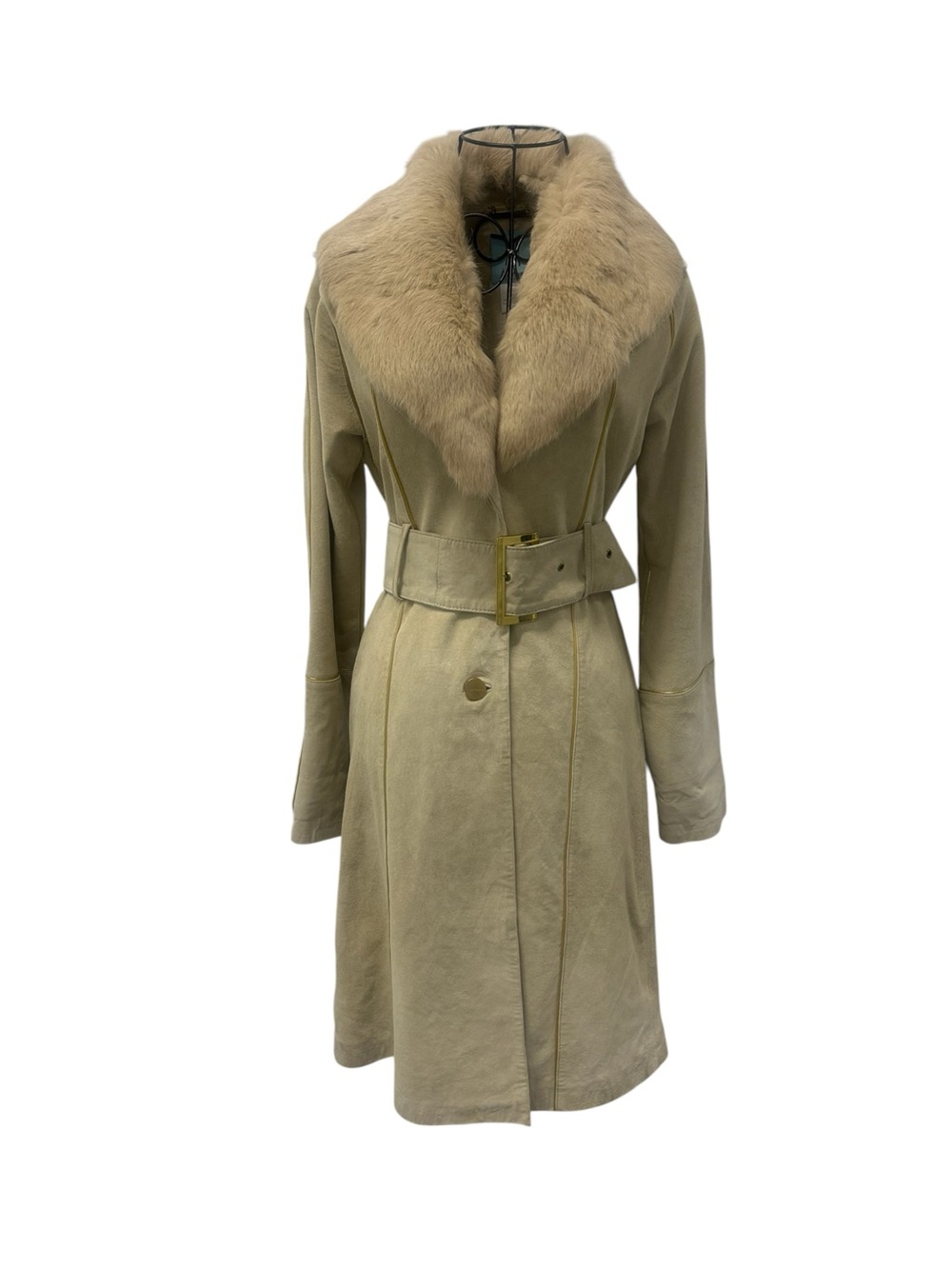 Vintage Marciano 100% leather 100% rabbit fur